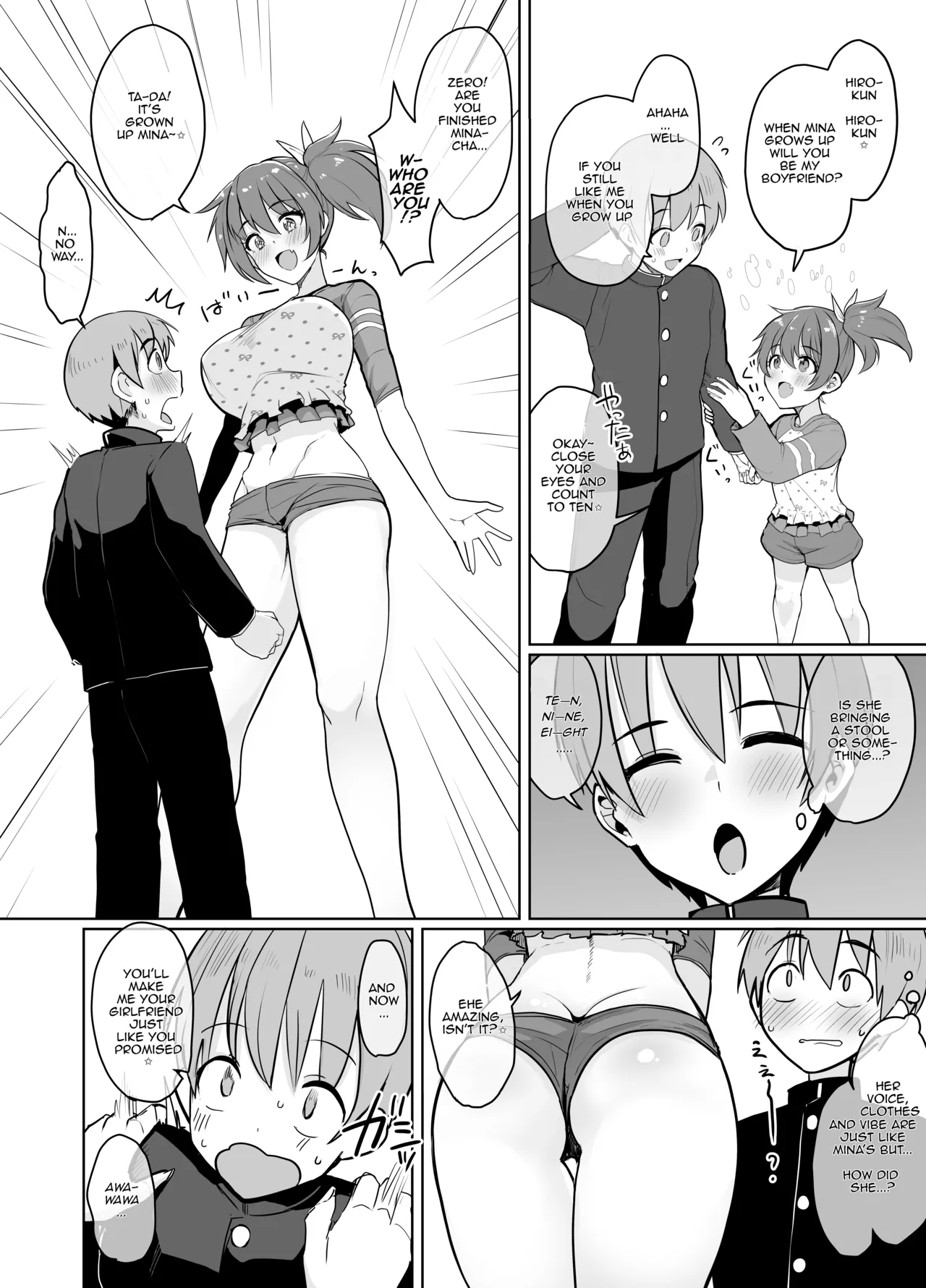 10-byou Kazoeru Aida ni Kyuuseichou Shita Onnanoko ni Koukishin no Omomuku Mama Shiboritorareru Manga Chapter 1 - page 1