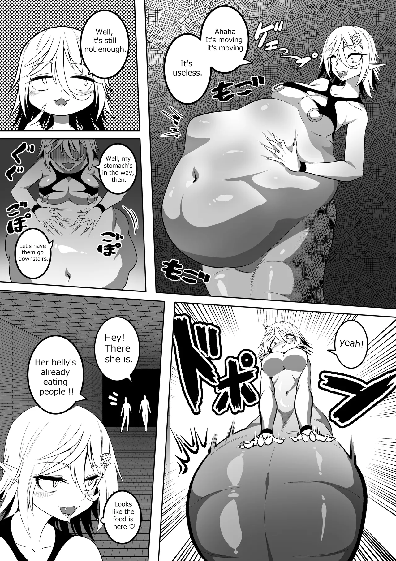 カイガ【kaiga】 - Lamia swallowed more than her limit and her stomach is about to burst ENG ver Chapter 1 - page 3