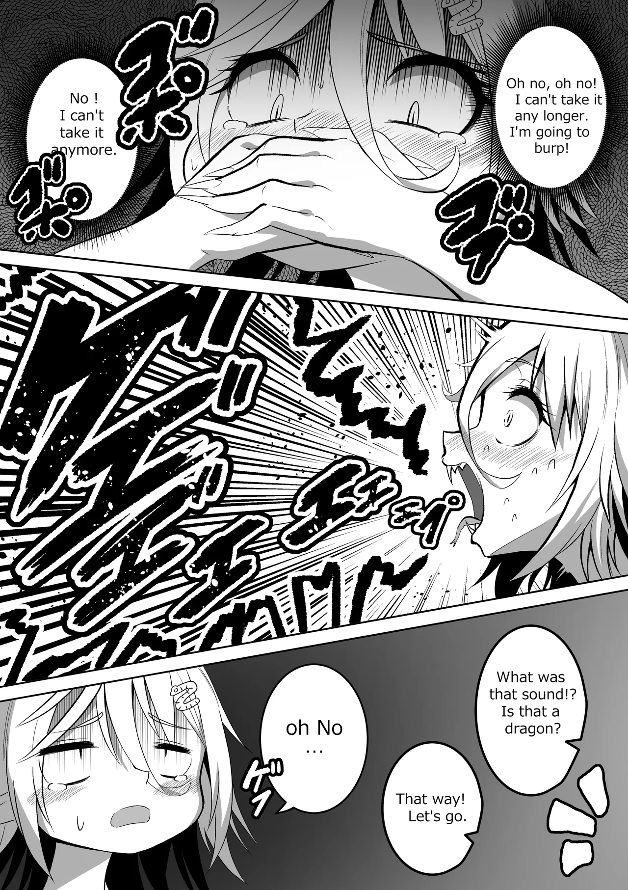 カイガ【kaiga】 - Lamia swallowed more than her limit and her stomach is about to burst ENG ver Chapter 1 - page 7