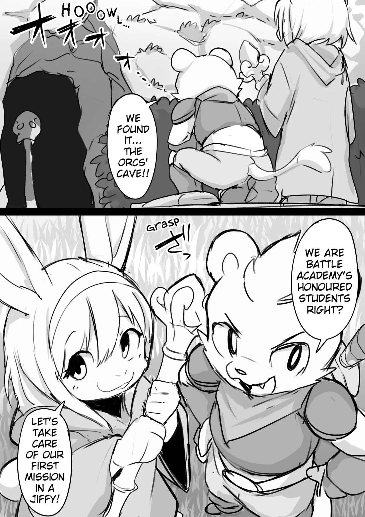 Manmosu Marimo - The Battle Academy's Top Pupil Duo Quest in The Horde Cave Chapter 1 - page 2