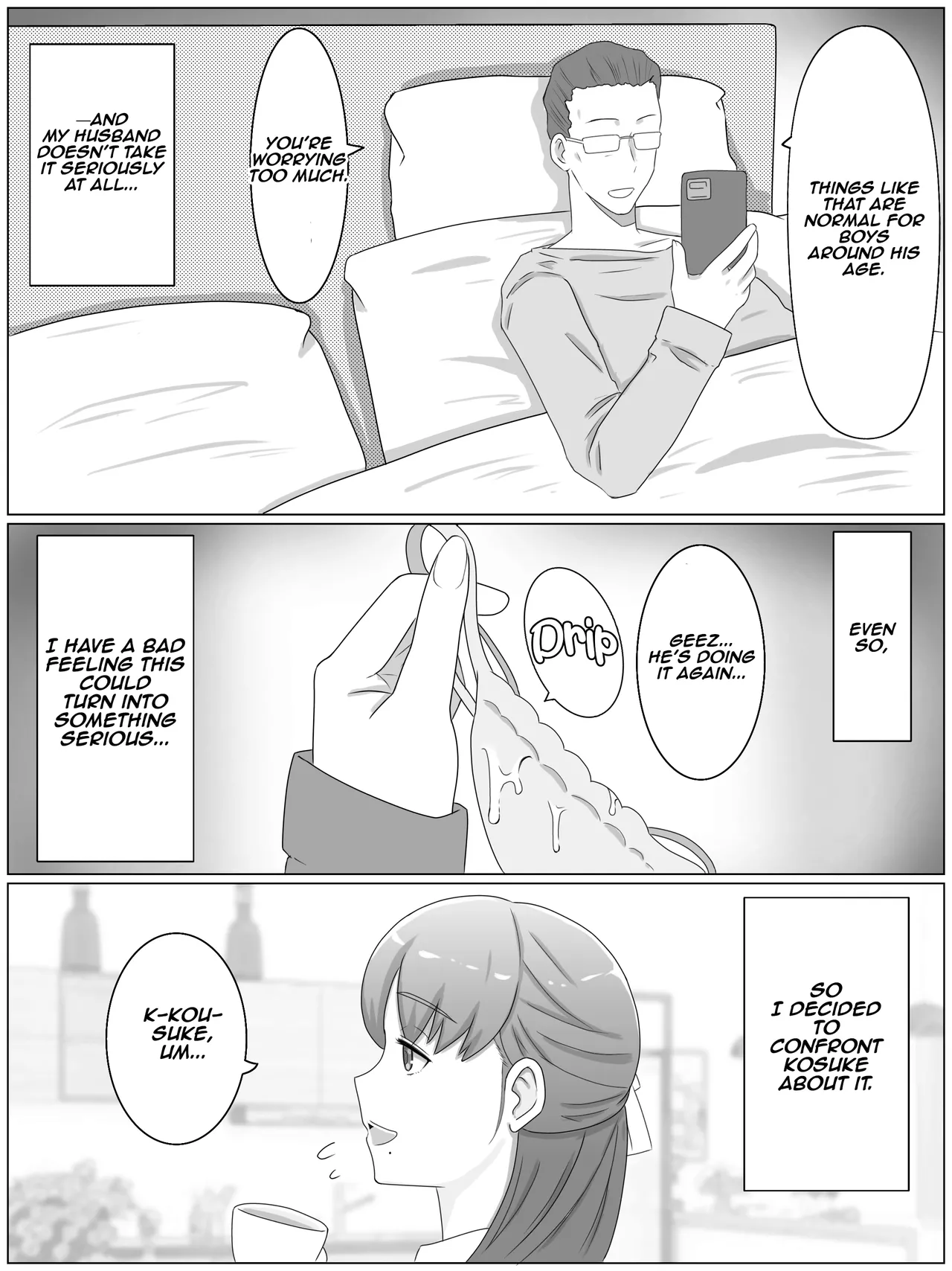 Kaa-san to Shitai Koto ~Musuko no Kodane de Haramu Kyonyuu Haha Chapter 1 - page 4