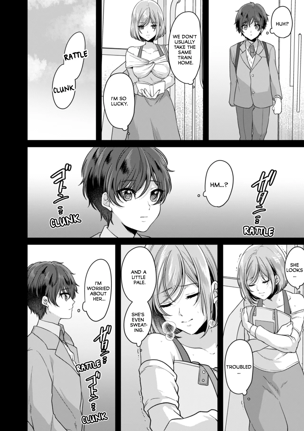 Manin Densha de Shikkin Sunzen!? Chikan Danshi no Ijiwaru na Yubi de Ikasare Tsuzuketa OL Chapter 2 - page 1