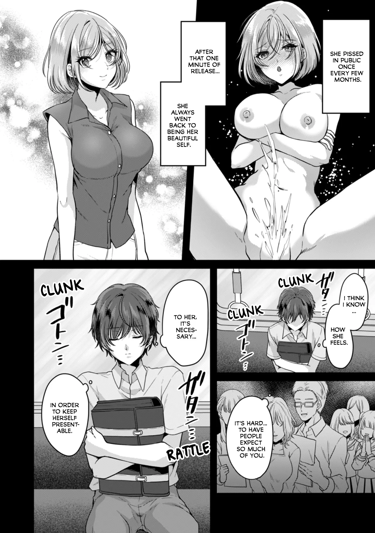 Manin Densha de Shikkin Sunzen!? Chikan Danshi no Ijiwaru na Yubi de Ikasare Tsuzuketa OL Chapter 2 - page 7
