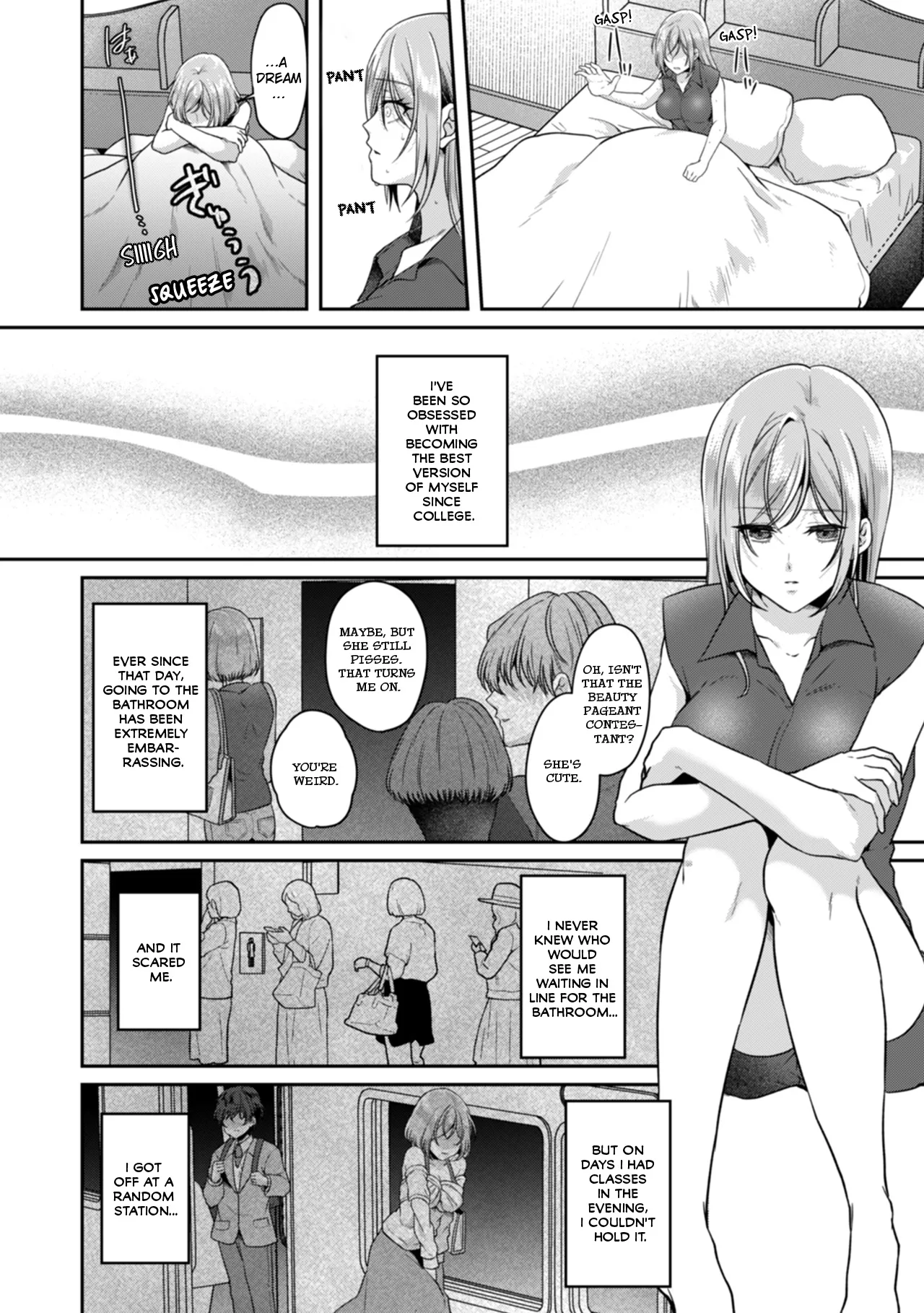 Manin Densha de Shikkin Sunzen!? Chikan Danshi no Ijiwaru na Yubi de Ikasare Tsuzuketa OL Chapter 2 - page 13