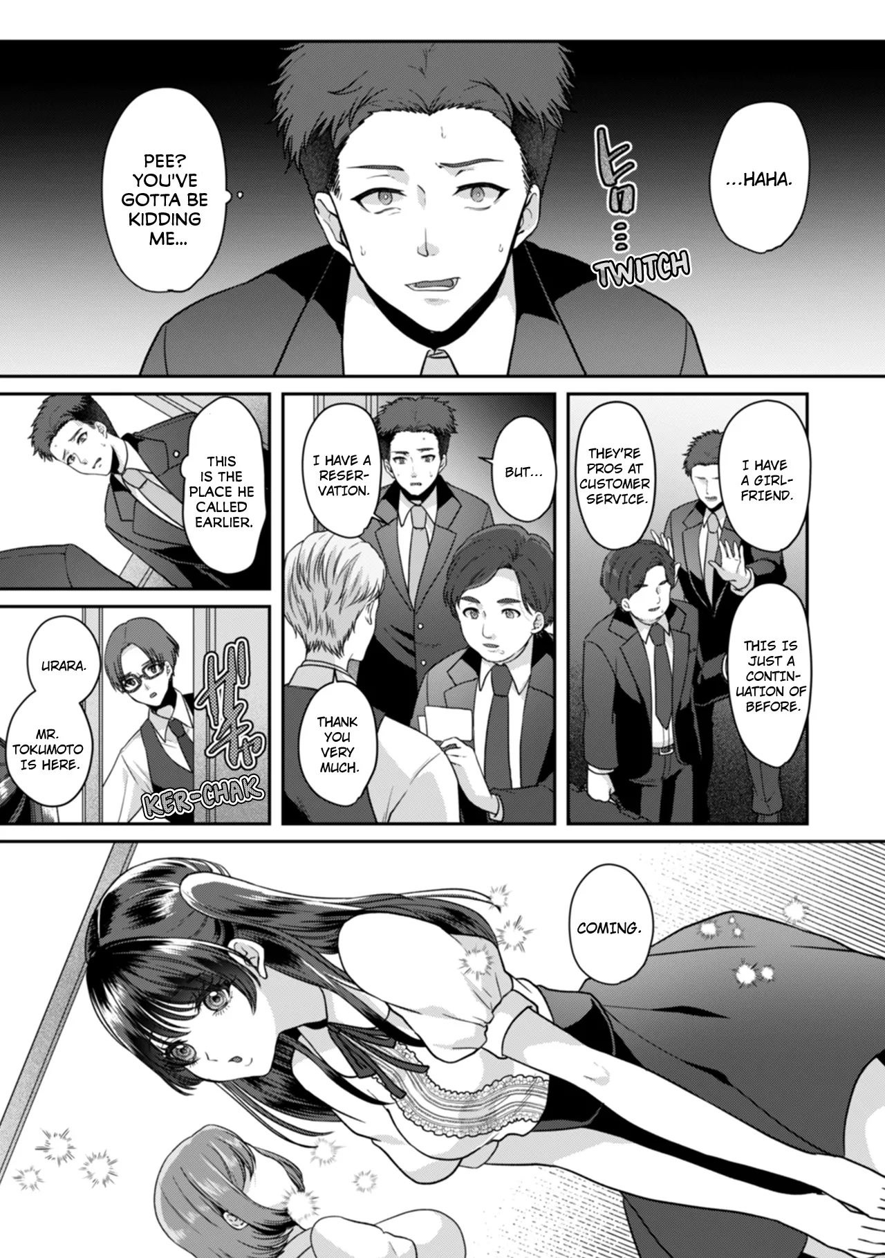 Manin Densha de Shikkin Sunzen!? Chikan Danshi no Ijiwaru na Yubi de Ikasare Tsuzuketa OL Chapter 2 - page 126