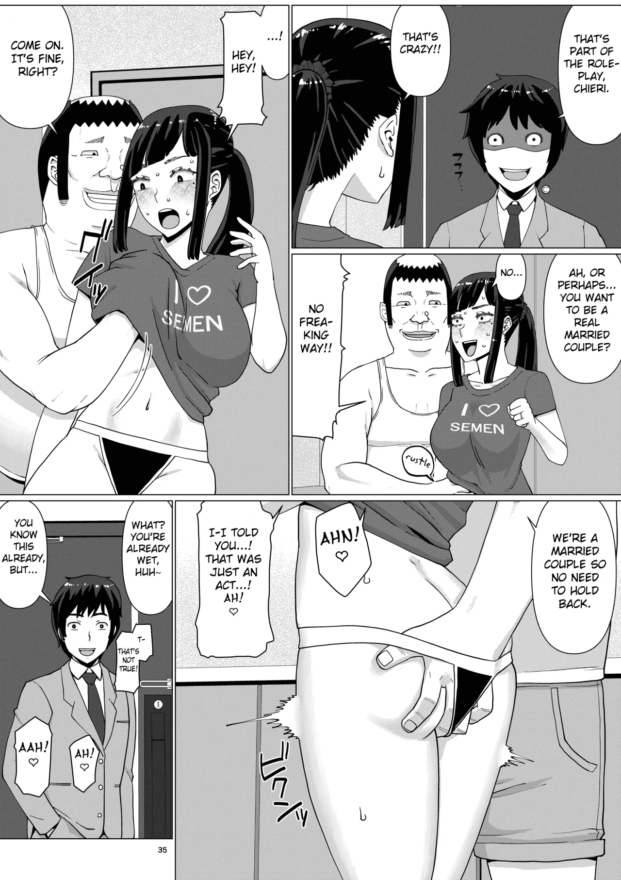 Chieri-san wa Makerarenai! 3 -Otto Kounin de Dare no Seishi demo Jusei suru Hentai Benki Zuma- Dai 4-kan Chapter 1 - page 39