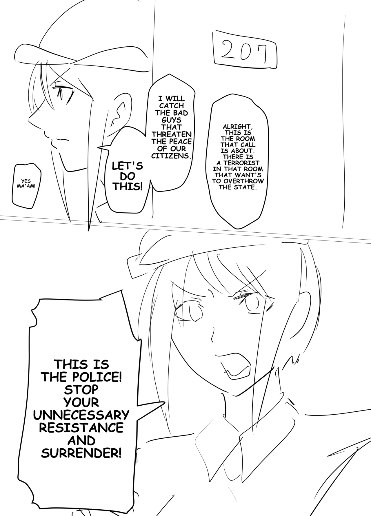 They Think That We're Terrorists!? Chapter 1 - page 5