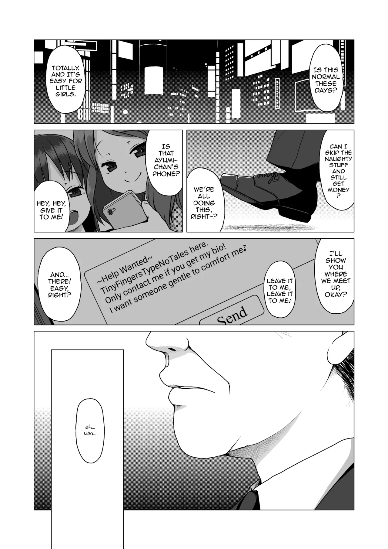 The Timid and Homely Elementary School Girl Can't Refuse Compensated Dating. Chapter 1 - page 2