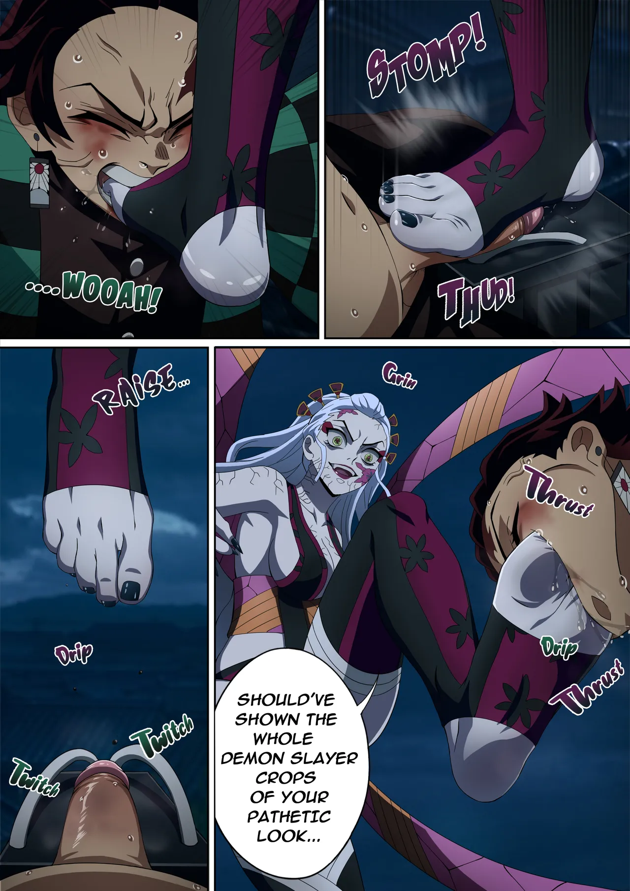 Daki’s Blood Demon Art: Trample 堕姫の血鬼術・紅蓮践踏 Chapter 1 - page 16