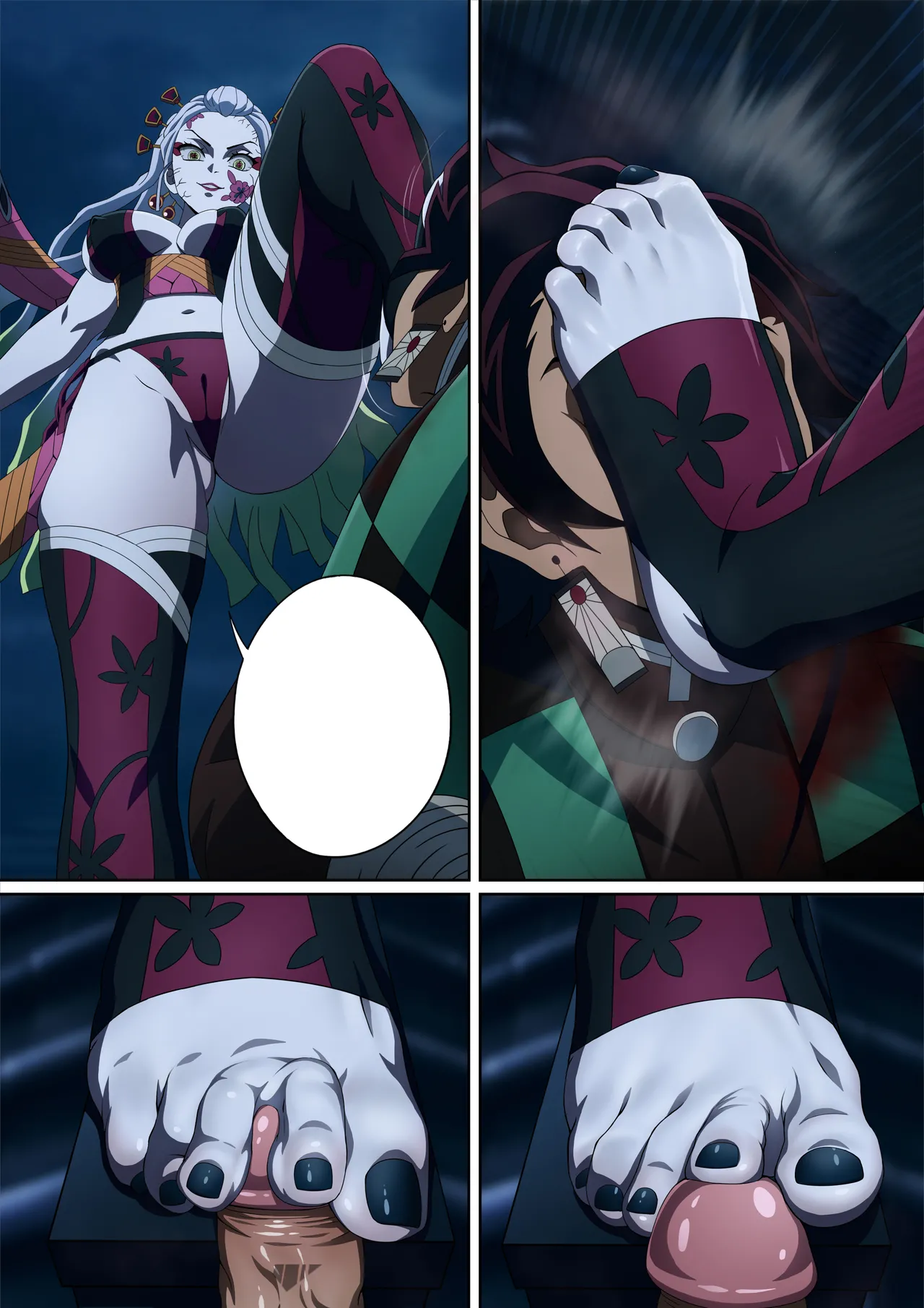 Daki’s Blood Demon Art: Trample 堕姫の血鬼術・紅蓮践踏 Chapter 1 - page 57