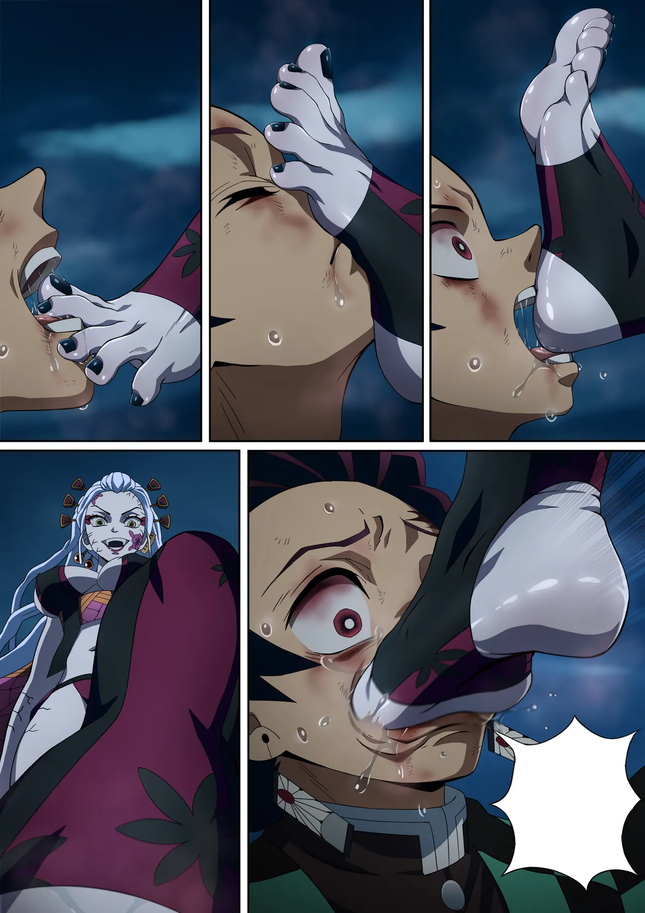 Daki’s Blood Demon Art: Trample 堕姫の血鬼術・紅蓮践踏 Chapter 1 - page 58