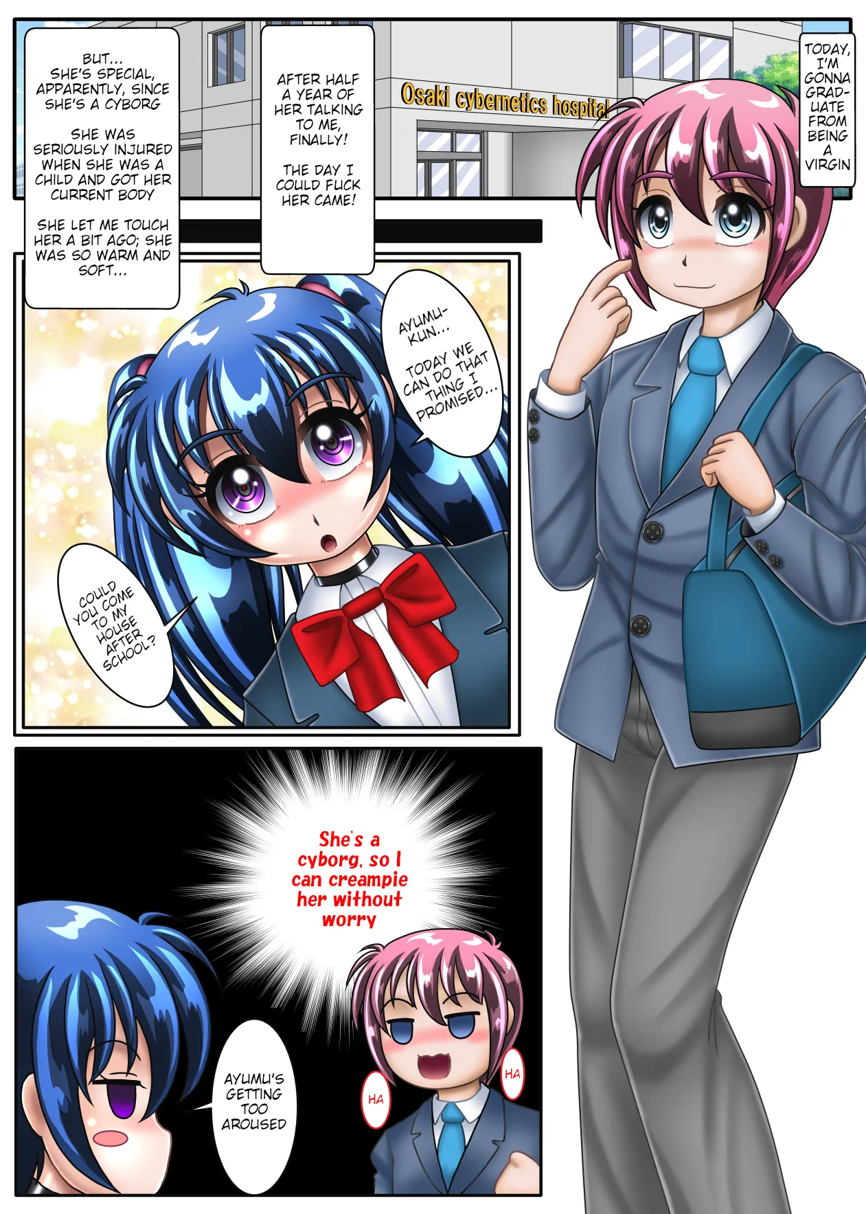TS Cyborg Ayumu-kun Chapter 1 - page 2