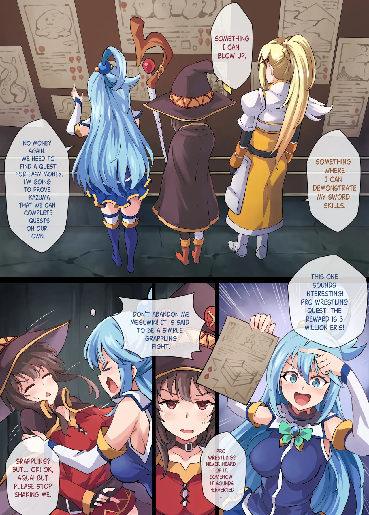 Kono Subarashii Wrestle Quest! Chapter 1 - page 3