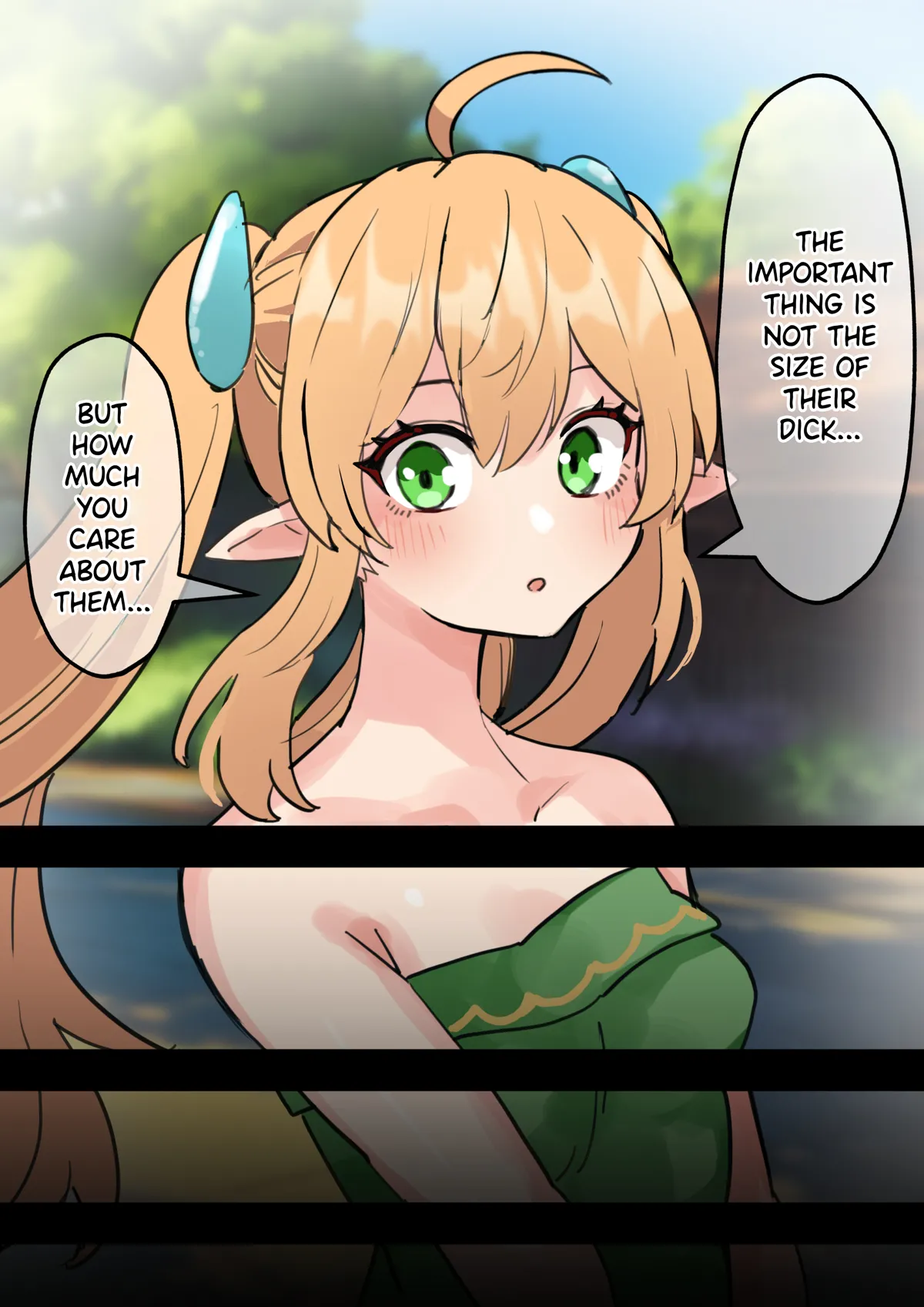 Cumming with a big dick feels really good! A story about a short futanari hobbit girl with an uncircumcised dick turning into a sex monster because of a cock ring Chapter 1 - page 67