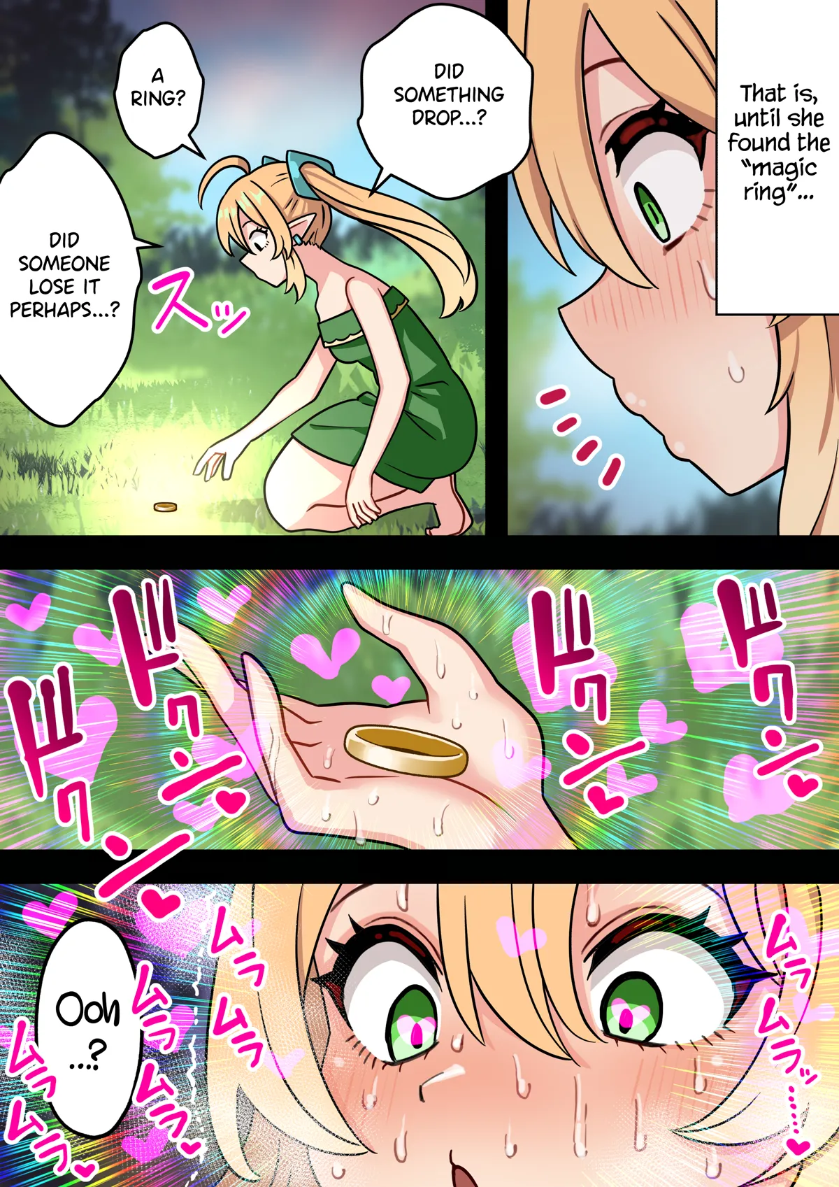 Cumming with a big dick feels really good! A story about a short futanari hobbit girl with an uncircumcised dick turning into a sex monster because of a cock ring Chapter 1 - page 7