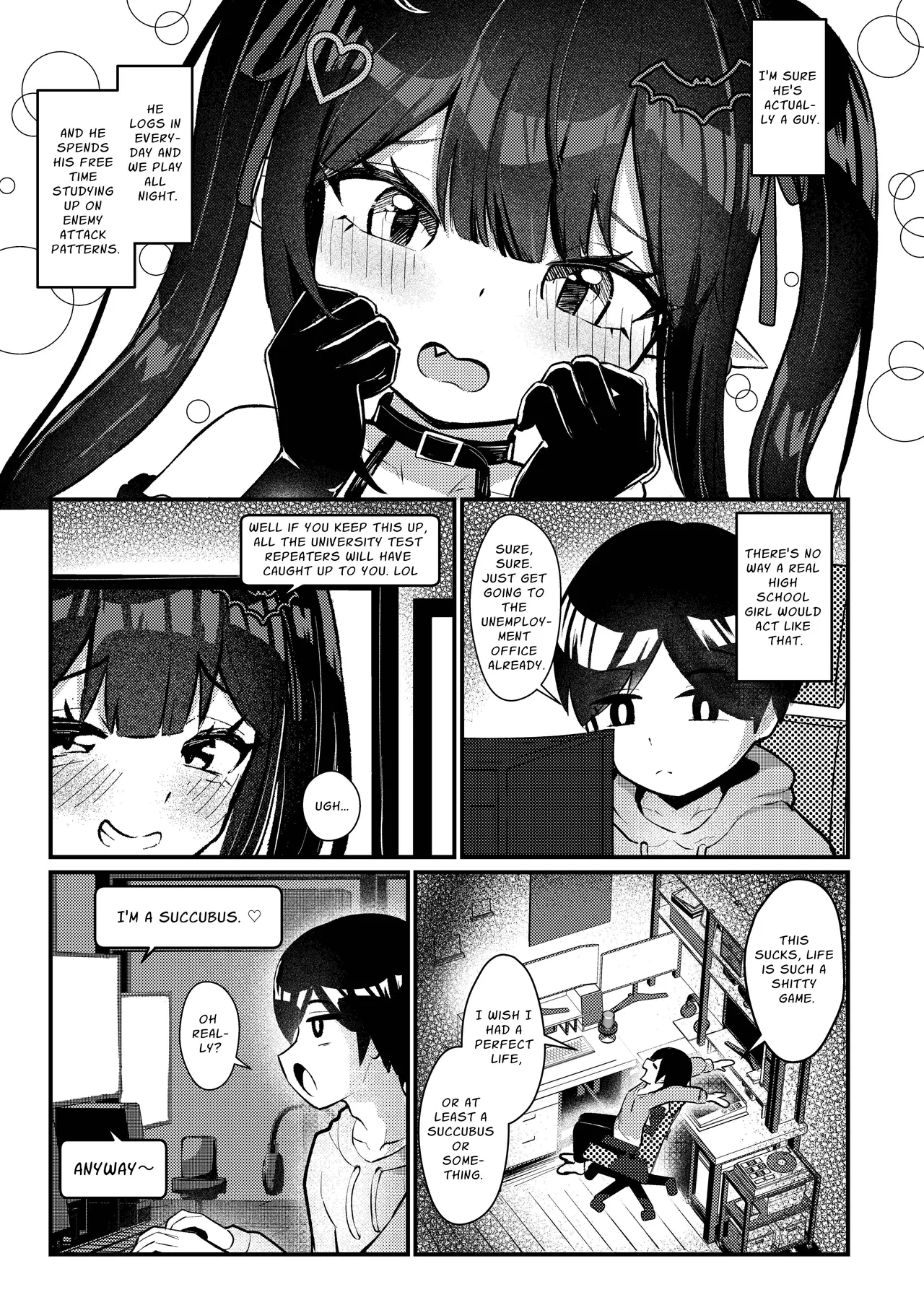 Hinekure Doutei ga Off-kai Ittara Succubus ni Ochinchin Propose Shichatta Hanashi Chapter 1 - page 6