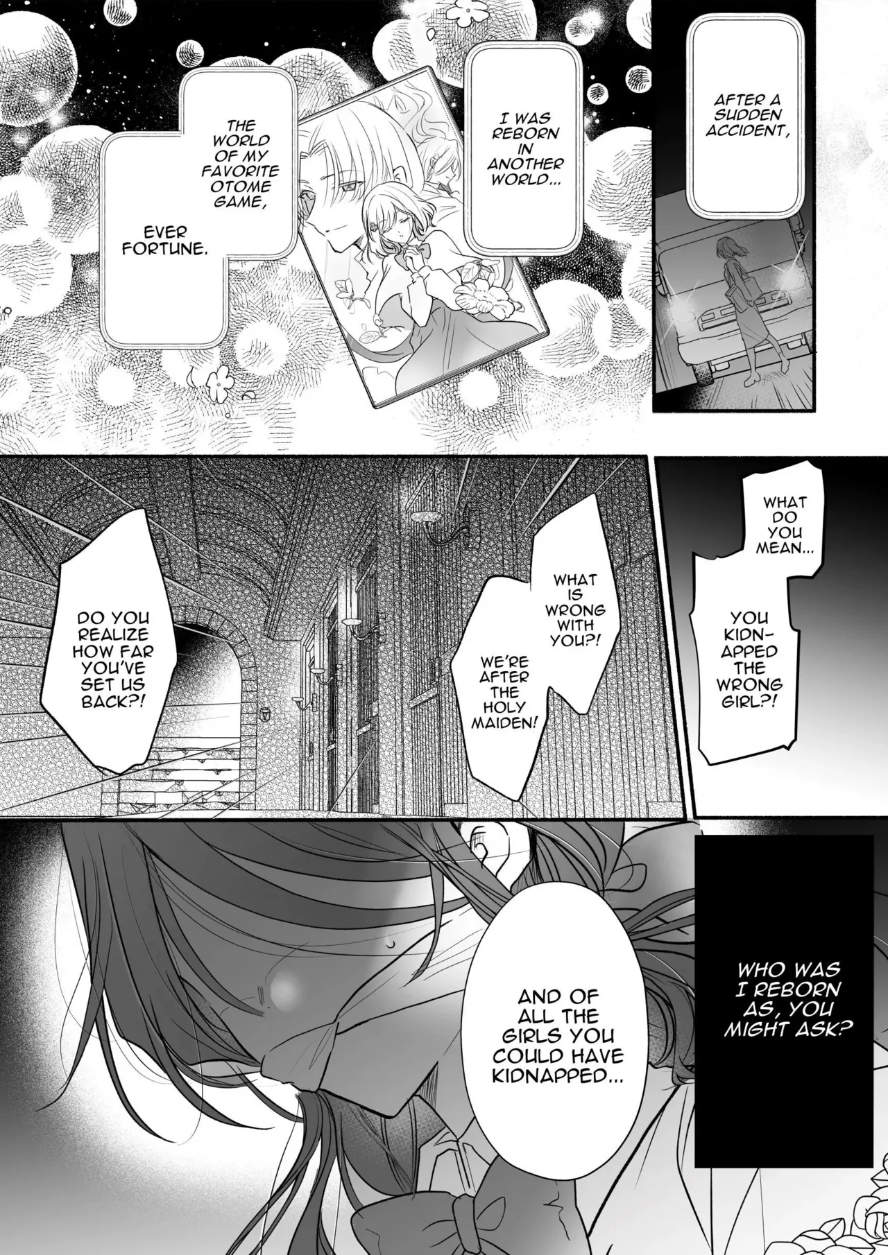 Majutsushi no Henai 〜 Baddo ED Tensei Akuyaku Reijō, Shukuteki no Hazudatta Jijū ni Torawareru 〜 I A Mage's Affection ~reincarnated as the villainess in a bad end, I am captured by my mortal enemy~ Chapter 1 - page 3