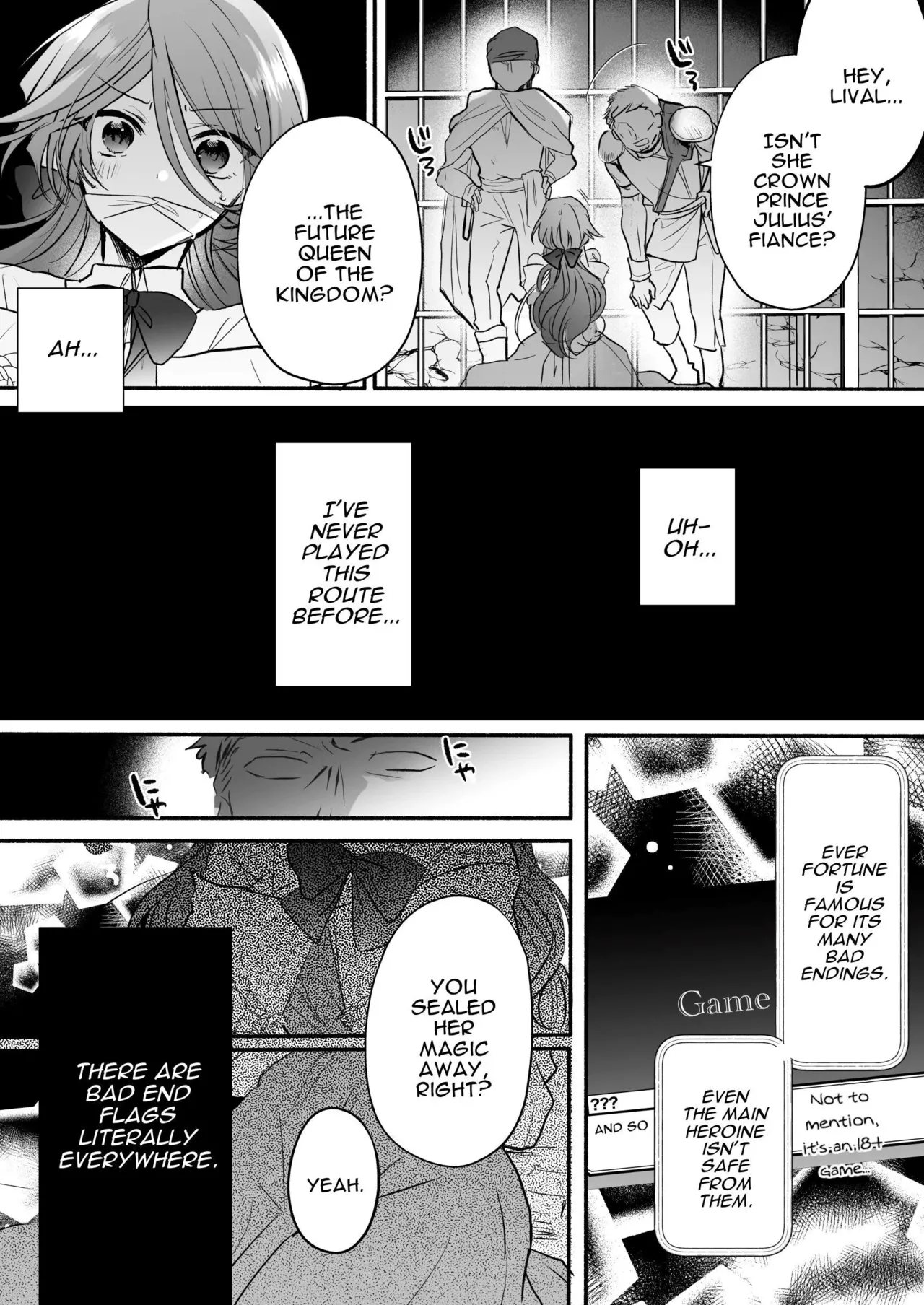 Majutsushi no Henai 〜 Baddo ED Tensei Akuyaku Reijō, Shukuteki no Hazudatta Jijū ni Torawareru 〜 I A Mage's Affection ~reincarnated as the villainess in a bad end, I am captured by my mortal enemy~ Chapter 1 - page 5
