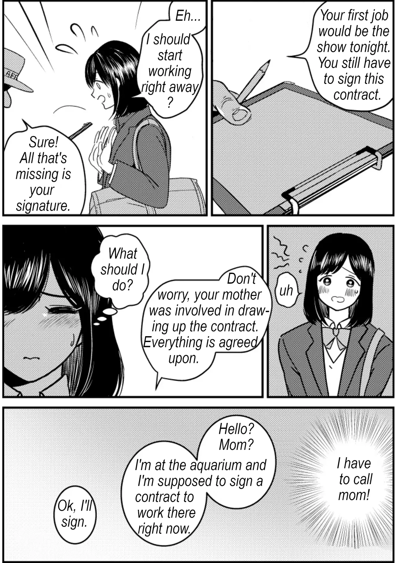 Exhibit in an aquarium Chapter 1 - page 5