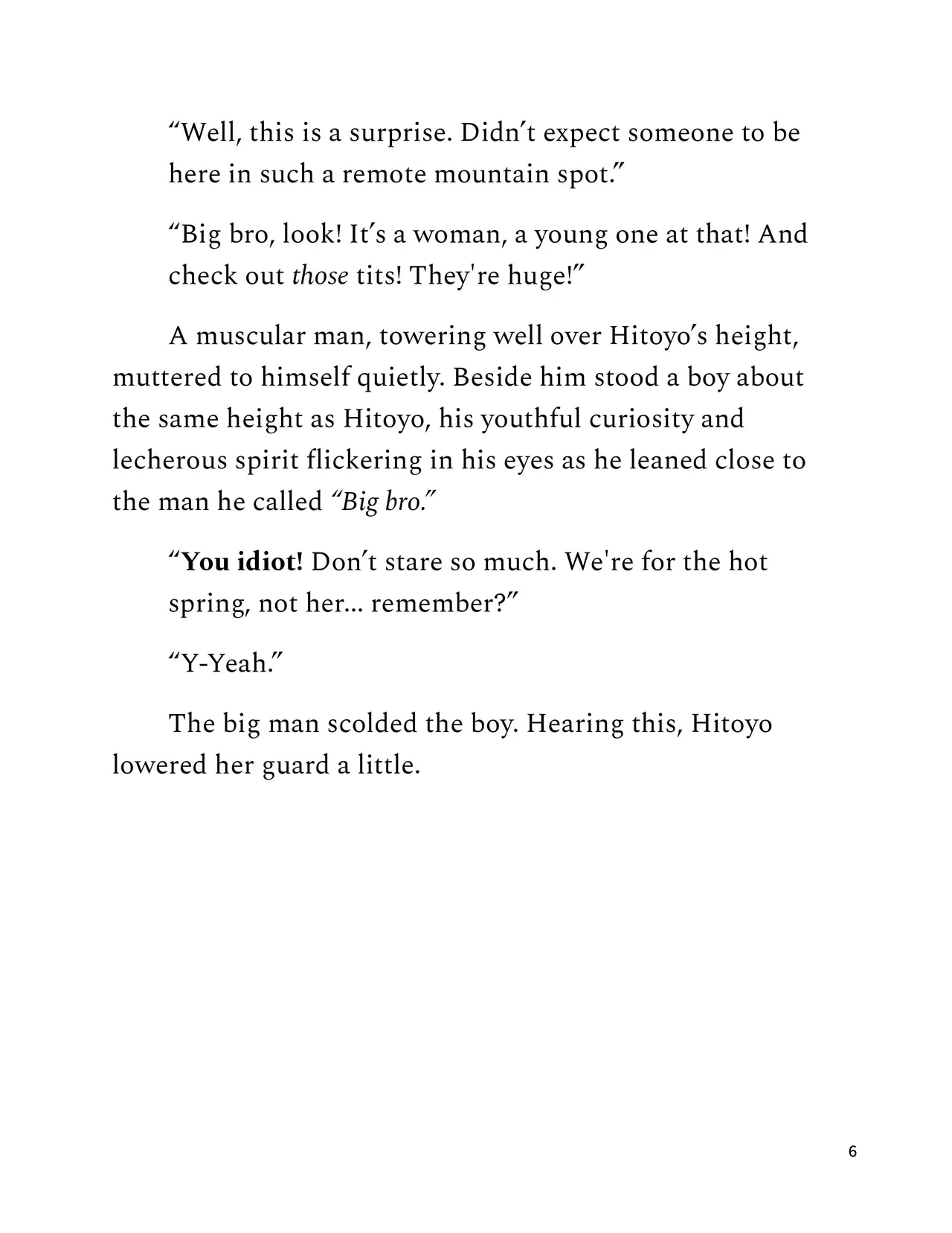 Hitoyo-chan no Junan SS2 Chapter 1 - page 6