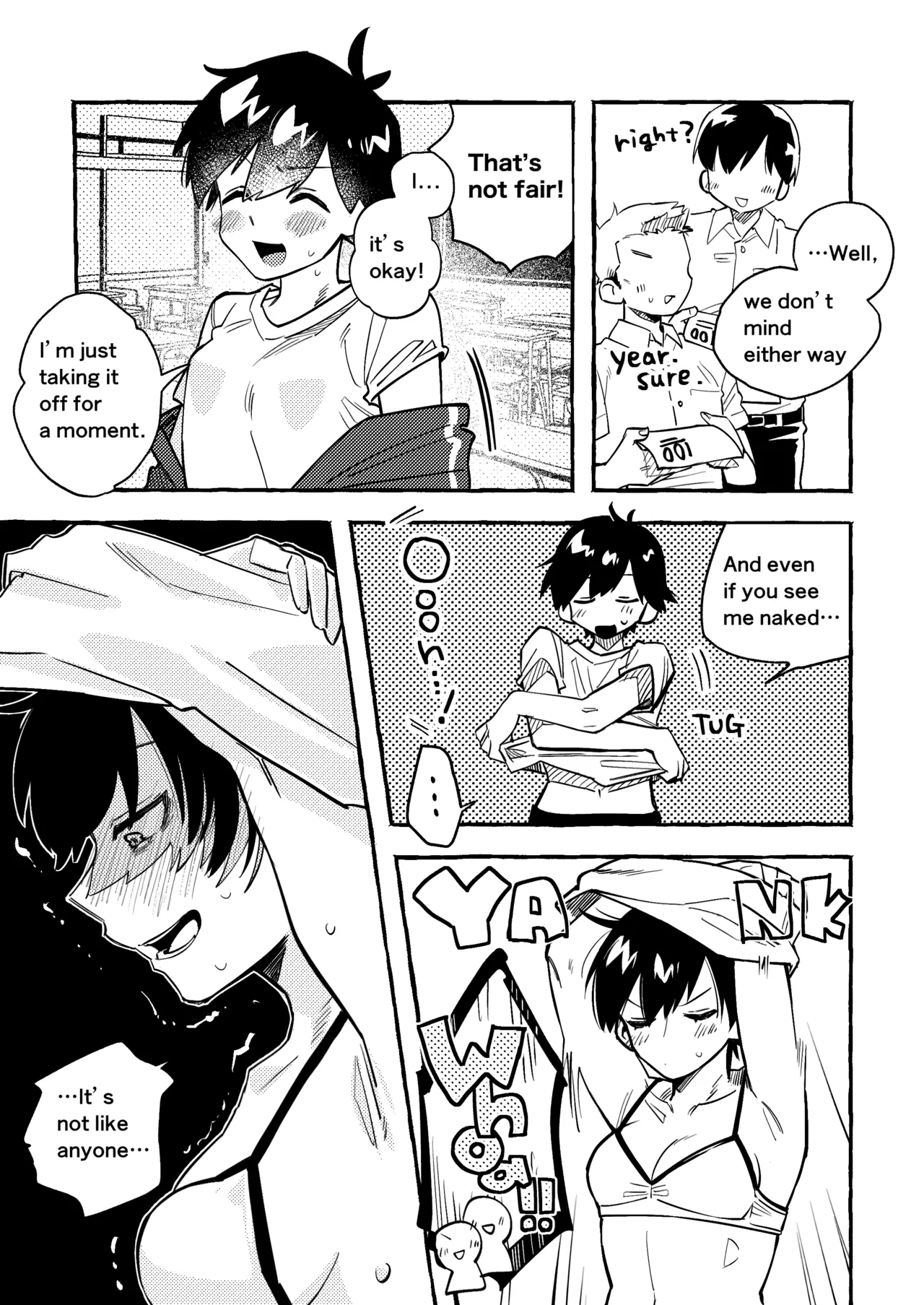 The Black-Haired Woman Who Cheerfully Accepts Her Friend’s Full-Nude Penalty 1-2 Chapter 1 - page 2