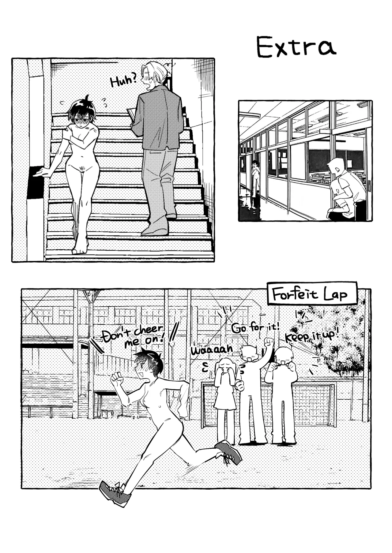 The Black-Haired Woman Who Cheerfully Accepts Her Friend’s Full-Nude Penalty 1-2 Chapter 1 - page 4